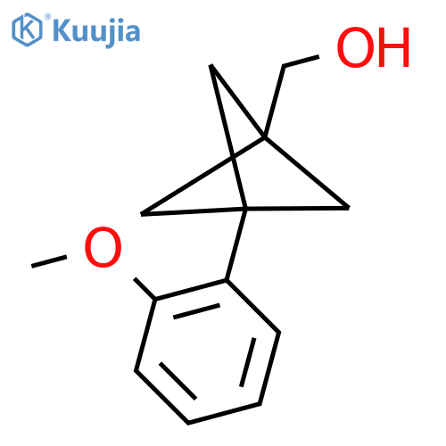 [3-(2-Methoxyphenyl)-1-bicyclo[1.1.1]pentanyl]methanol structure