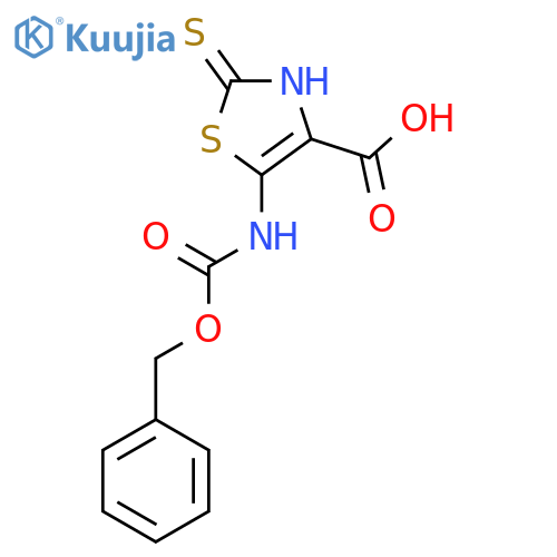 5-{[(Benzyloxy)carbonyl]amino}-2-sulfanyl-1,3-thiazole-4-carboxylic acid structure
