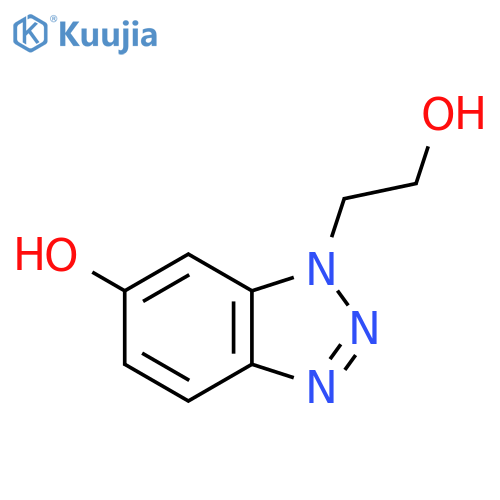 1-(2-hydroxyethyl)-1H-1,2,3-benzotriazol-6-ol structure