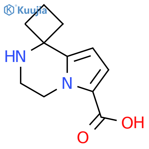 3′,4′-Dihydrospiro[cyclobutane-1,1′(2′H)-pyrrolo[1,2-a]pyrazine]-6′-carboxylic acid structure