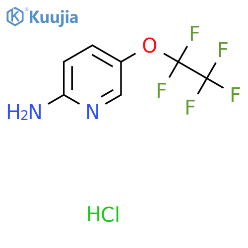 5-(1,1,2,2,2-Pentafluoroethoxy)pyridin-2-amine;hydrochloride structure