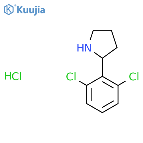 2-(2,6-dichlorophenyl)pyrrolidine hydrochloride structure