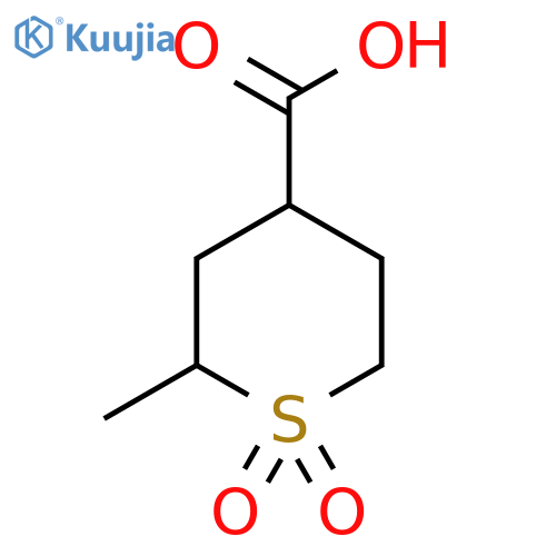 2-Methyl-1,1-dioxothiane-4-carboxylic acid structure