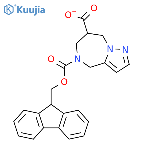 5-(9H-Fluoren-9-ylmethyl) 7,8-dihydro-4H-pyrazolo[1,5-a][1,4]diazepine-5,7(6H)-dicarboxylate structure