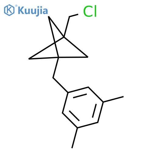 1-(Chloromethyl)-3-[(3,5-dimethylphenyl)methyl]bicyclo[1.1.1]pentane structure