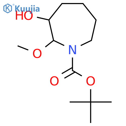 Tert-butyl 3-hydroxy-2-methoxyazepane-1-carboxylate structure