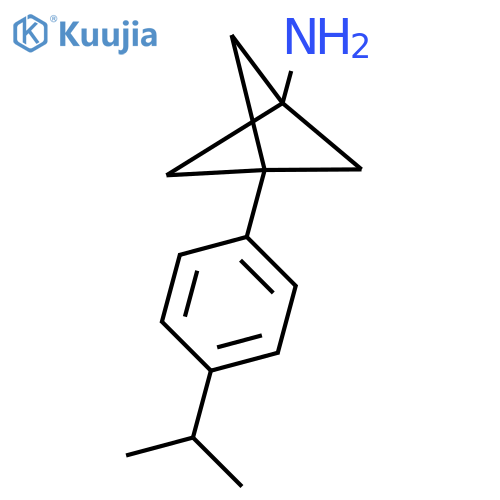 3-(4-Propan-2-ylphenyl)bicyclo[1.1.1]pentan-1-amine structure