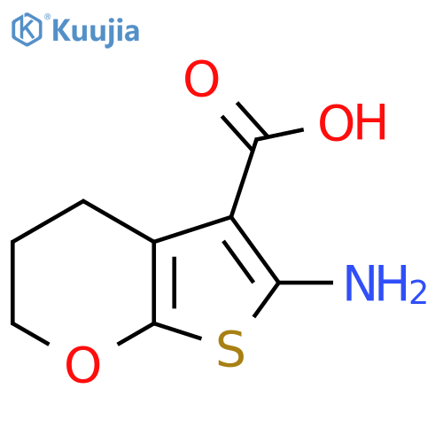 6-amino-2H,3H,4H-thieno2,3-bpyran-5-carboxylic acid structure