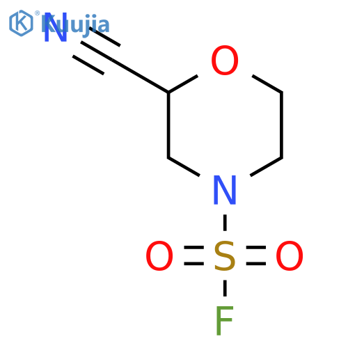 2-Cyanomorpholine-4-sulfonyl fluoride structure