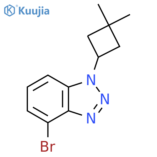 4-bromo-1-(3,3-dimethylcyclobutyl)-1H-1,2,3-benzotriazole structure