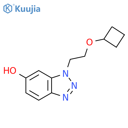 1-(2-cyclobutoxyethyl)-1H-1,2,3-benzotriazol-6-ol structure