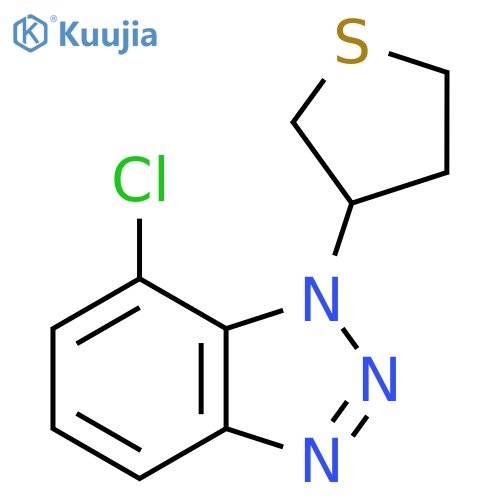 7-chloro-1-(thiolan-3-yl)-1H-1,2,3-benzotriazole structure