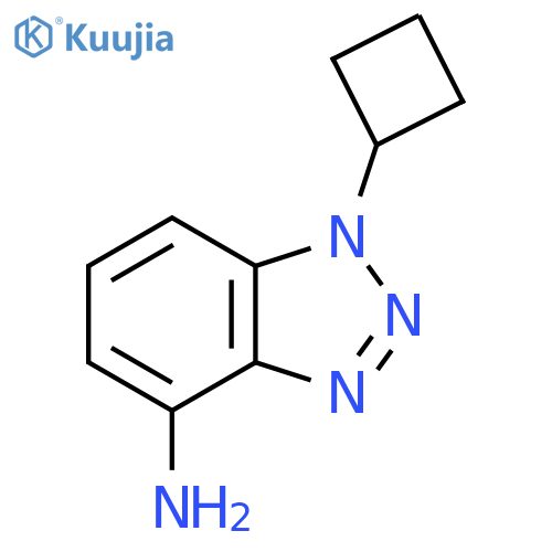 1-cyclobutyl-1H-1,2,3-benzotriazol-4-amine structure