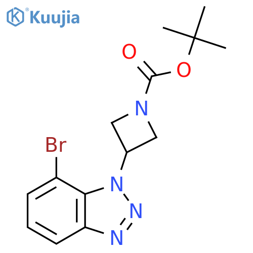 tert-butyl 3-(7-bromo-1H-1,2,3-benzotriazol-1-yl)azetidine-1-carboxylate structure