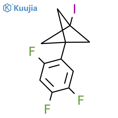1-Iodo-3-(2,4,5-trifluorophenyl)bicyclo[1.1.1]pentane structure