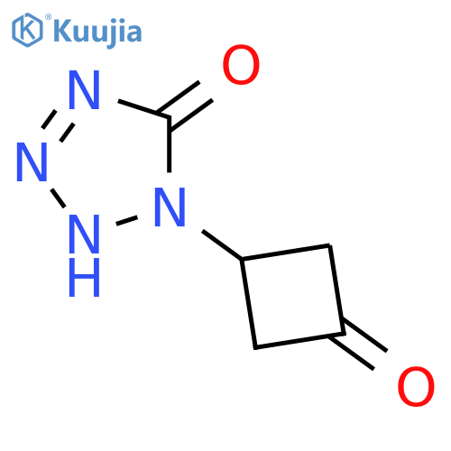 1,2-Dihydro-1-(3-oxocyclobutyl)-5H-tetrazol-5-one structure