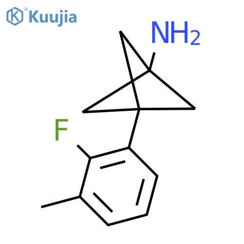 3-(2-Fluoro-3-methylphenyl)bicyclo[1.1.1]pentan-1-amine structure