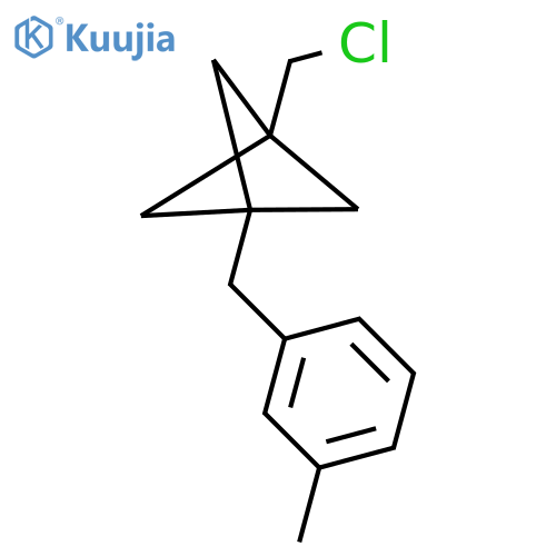 1-(Chloromethyl)-3-[(3-methylphenyl)methyl]bicyclo[1.1.1]pentane structure