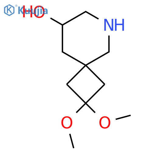 2,2-Dimethoxy-6-azaspiro[3.5]nonan-8-ol structure