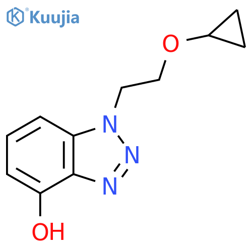 1-(2-cyclopropoxyethyl)-1H-1,2,3-benzotriazol-4-ol structure