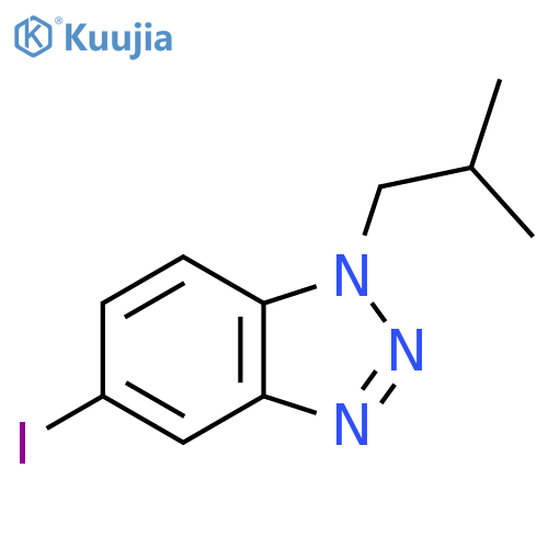 5-iodo-1-(2-methylpropyl)-1H-1,2,3-benzotriazole structure