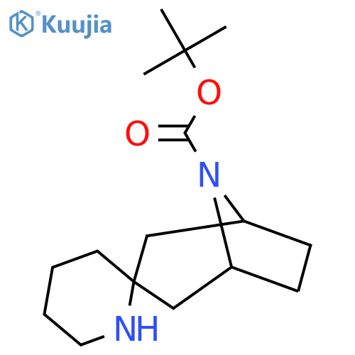 Tert-butyl spiro[8-azabicyclo[3.2.1]octane-3,2'-piperidine]-8-carboxylate structure