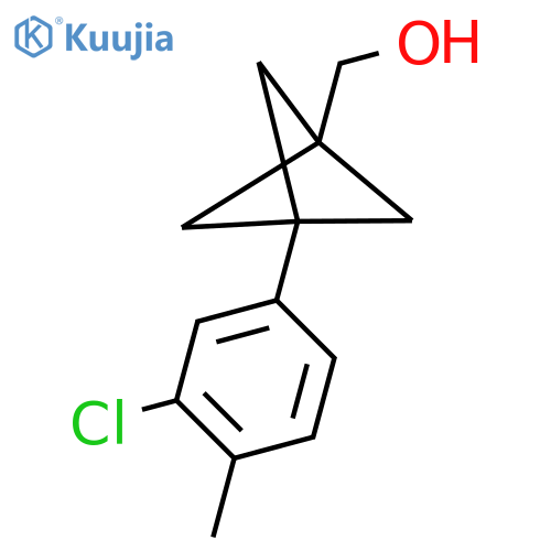 [3-(3-Chloro-4-methylphenyl)-1-bicyclo[1.1.1]pentanyl]methanol structure