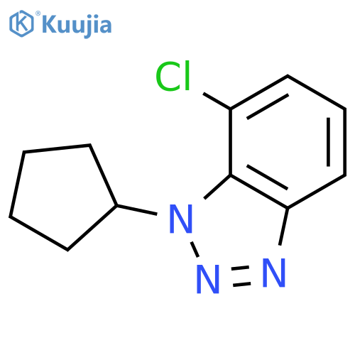 7-chloro-1-cyclopentyl-1H-1,2,3-benzotriazole structure