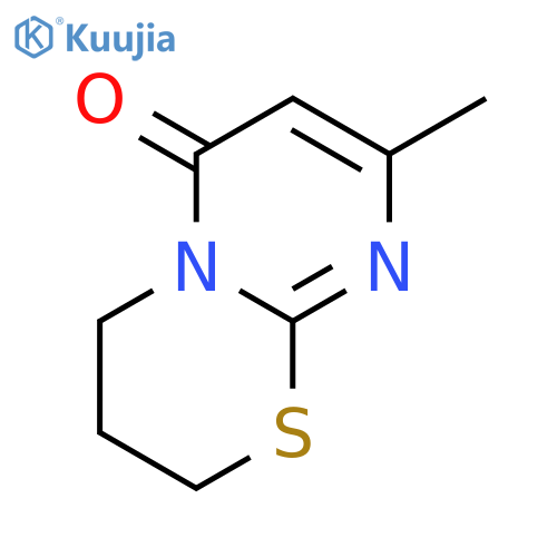 2H,6H-Pyrimido[2,1-b][1,3]thiazin-6-one, 3,4-dihydro-8-methyl- structure