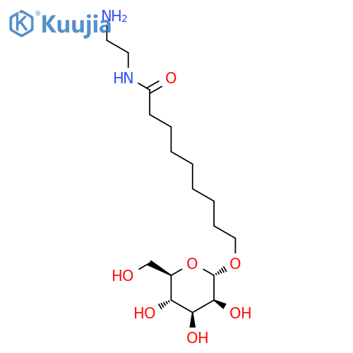 Nonanamide,N-(2-aminoethyl)-9-(a-D-mannopyranosyloxy)- structure