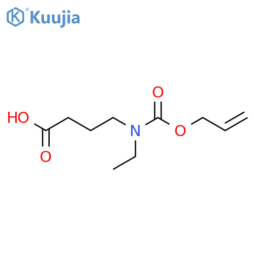 4-{ethyl(prop-2-en-1-yloxy)carbonylamino}butanoic acid structure