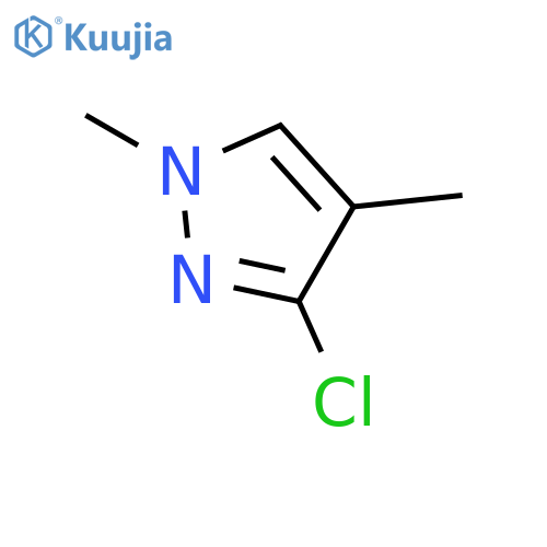 1H-Pyrazole, 3-chloro-1,4-dimethyl- structure