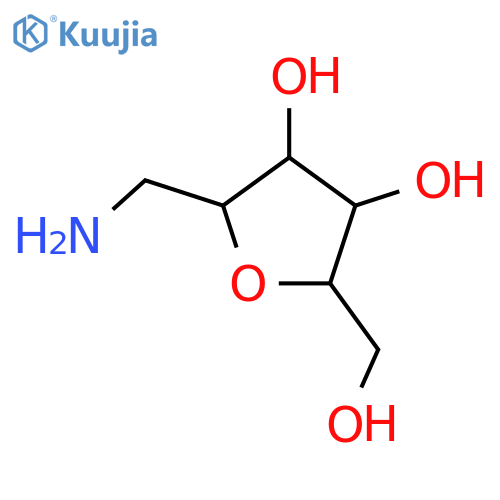 1-Amino-2,5-anhydro-1-deoxy-D-mannitol structure