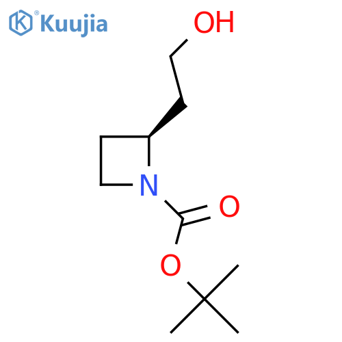 tert-butyl (2S)-2-(2-hydroxyethyl)azetidine-1-carboxylate structure