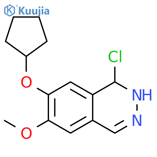 Phthalazine, 1-chloro-7-(cyclopentyloxy)-1,2-dihydro-6-methoxy- structure