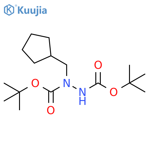 N'-[(tert-Butoxy)carbonyl]-N'-(cyclopentylmethyl)(tert-butoxy)carbohydrazide structure