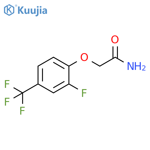2-[2-Fluoro-4-(trifluoromethyl)phenoxy]acetamide structure