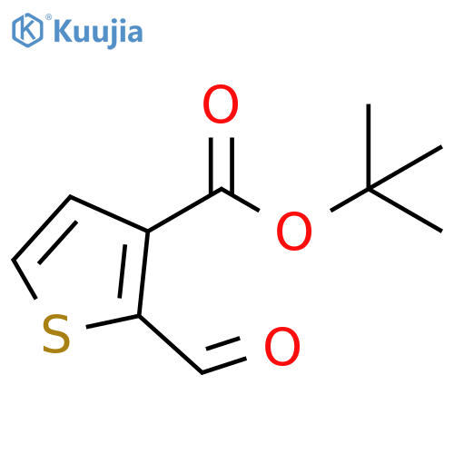 tert-Butyl 2-formylthiophene-3-carboxylate structure