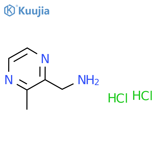 (3-Methylpyrazin-2-yl)methanamine dihydrochloride structure