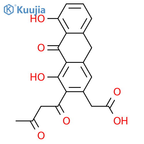 4,5-Dihydroxy-3-(1,3-dioxobutyl)anthraquinone-2-acetic acid; 9-Deoxo structure