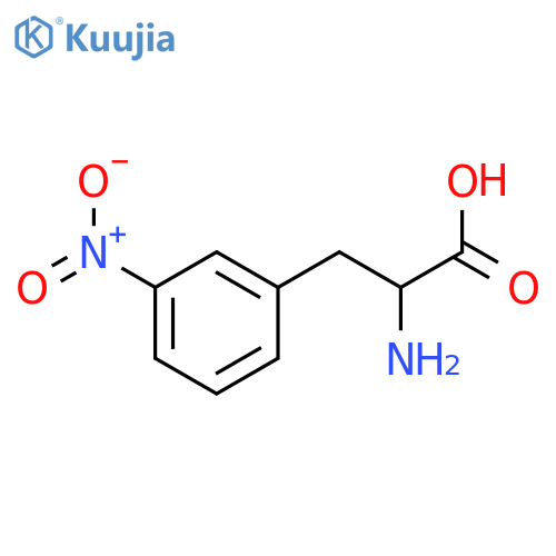2-Amino-3-(3-nitrophenyl)propanoic acid structure