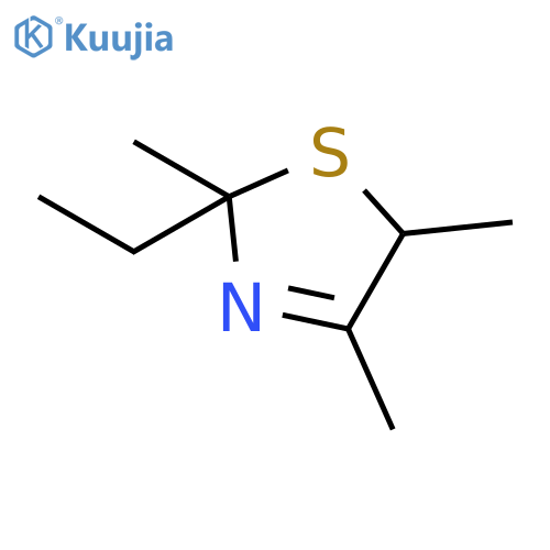 Thiazole,2-ethyl-2,5-dihydro-2,4,5-trimethyl- structure