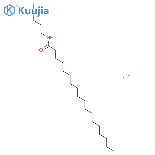 1-Propanaminium,N,N,N-trimethyl-3-[(1-oxooctadecyl)amino]-, chloride (1:1) structure
