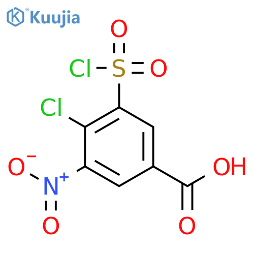 4-Chloro-3-(chlorosulfonyl)-5-nitrobenzoic acid structure