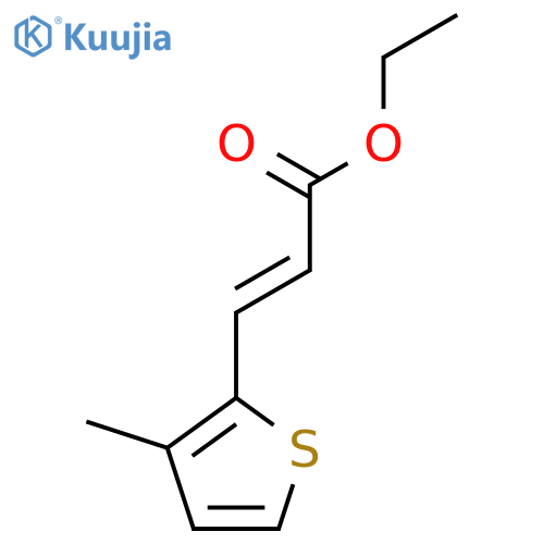 ethyl (2E)-3-(3-methylthiophen-2-yl)prop-2-enoate structure