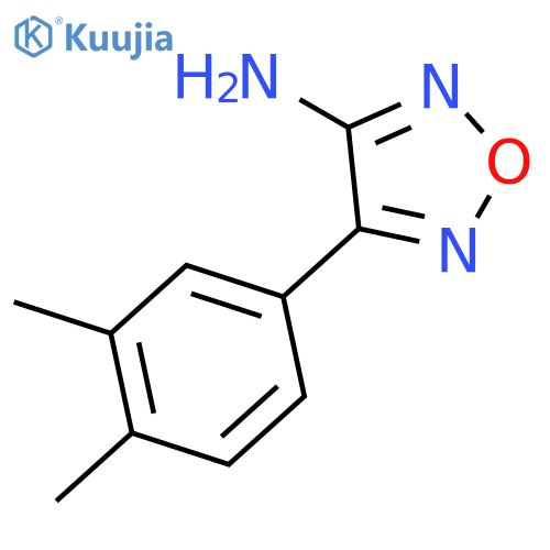 4-(3,4-dimethylphenyl)-1,2,5-oxadiazol-3-amine structure