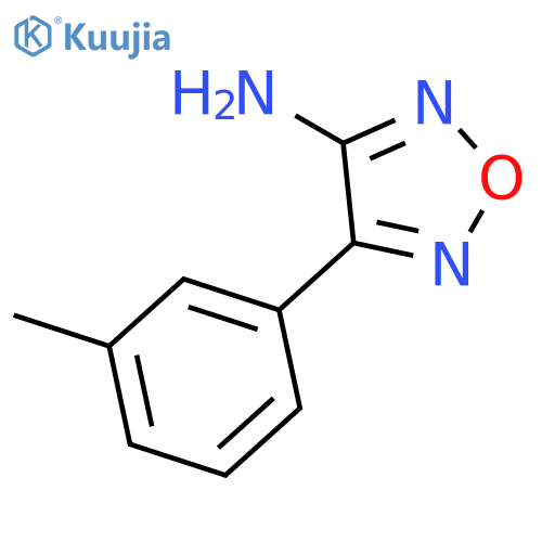 4-(3-methylphenyl)-1,2,5-oxadiazol-3-amine structure