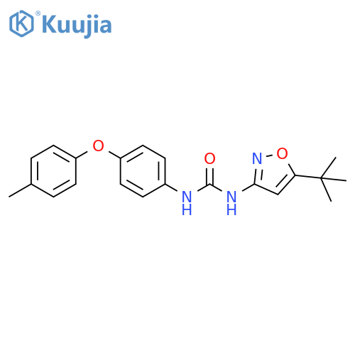 Urea,N-[5-(1,1-dimethylethyl)-3-isoxazolyl]-N'-[4-(4-methylphenoxy)phenyl]- structure