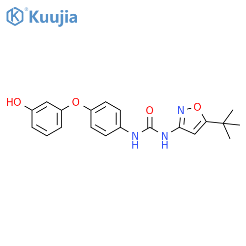 Urea,N-[5-(1,1-dimethylethyl)-3-isoxazolyl]-N'-[4-(3-hydroxyphenoxy)phenyl]- structure