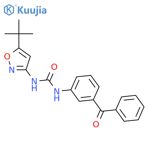Urea, N-(3-benzoylphenyl)-N'-[5-(1,1-dimethylethyl)-3-isoxazolyl]- structure